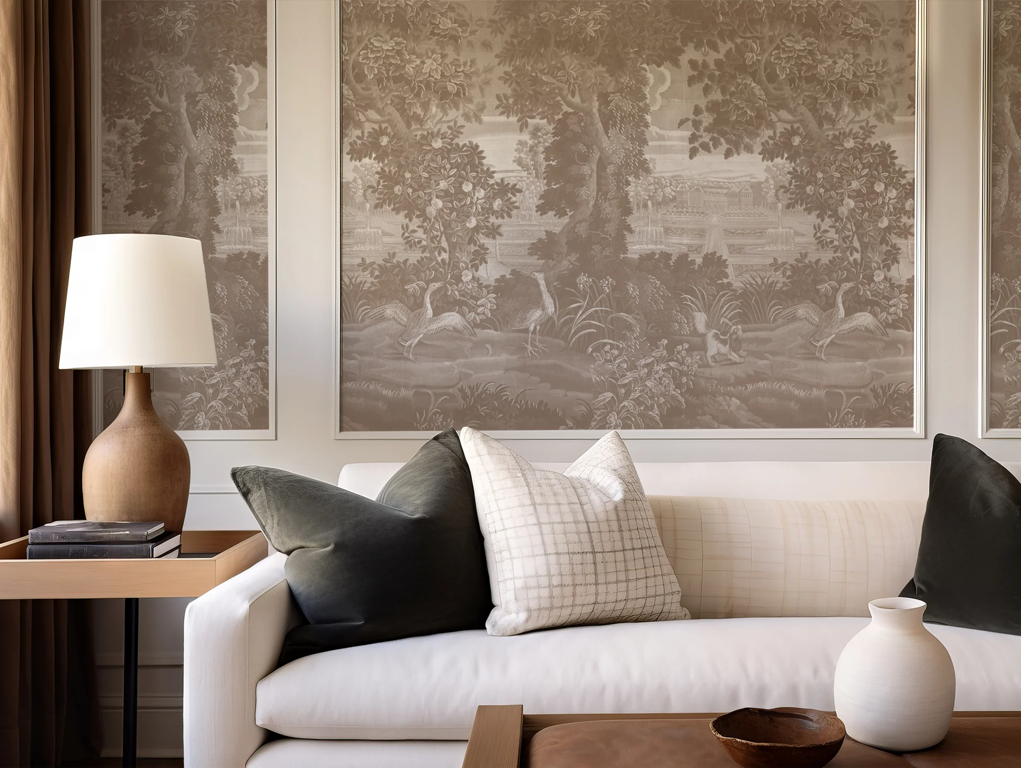 Agnes - Sable Brown Jungle Tapestry Mural Wallpaper Mural - Image 4