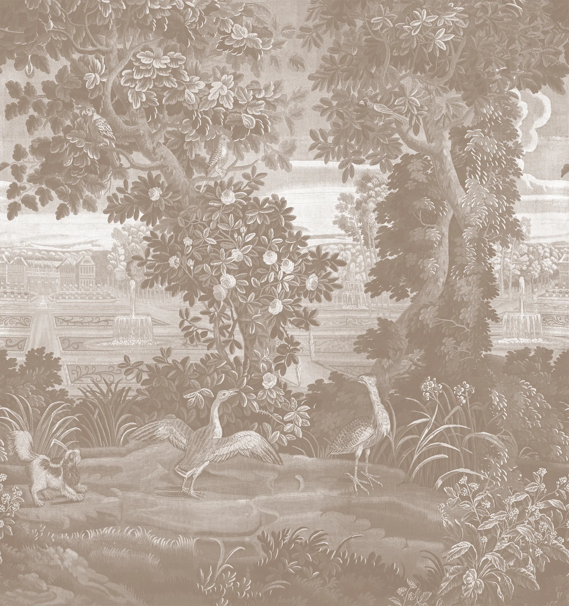 Agnes - Sable Brown Jungle Tapestry Mural Wallpaper Mural - Image 6