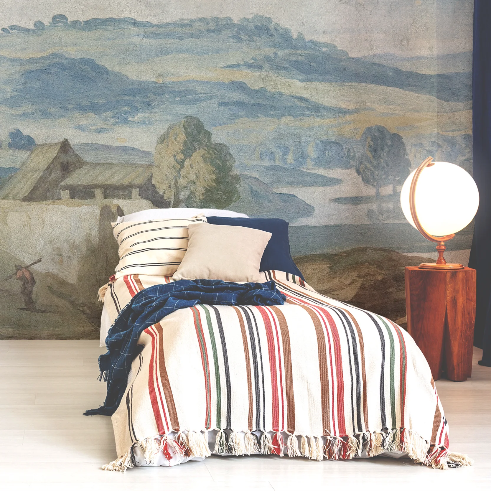 Rome Countryside - Ancient Rome Countryside Painting Wallpaper Mural - Image 3