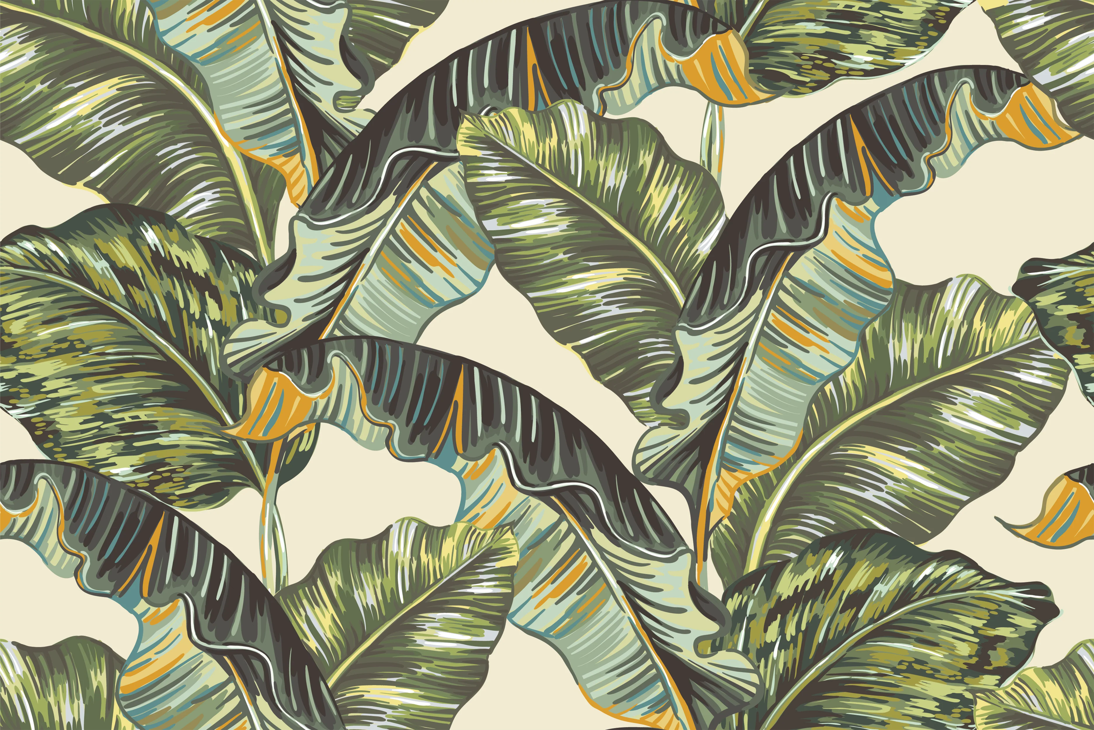 Banana Leaf - Green Banana Leaf Wallpaper Mural - Image 3