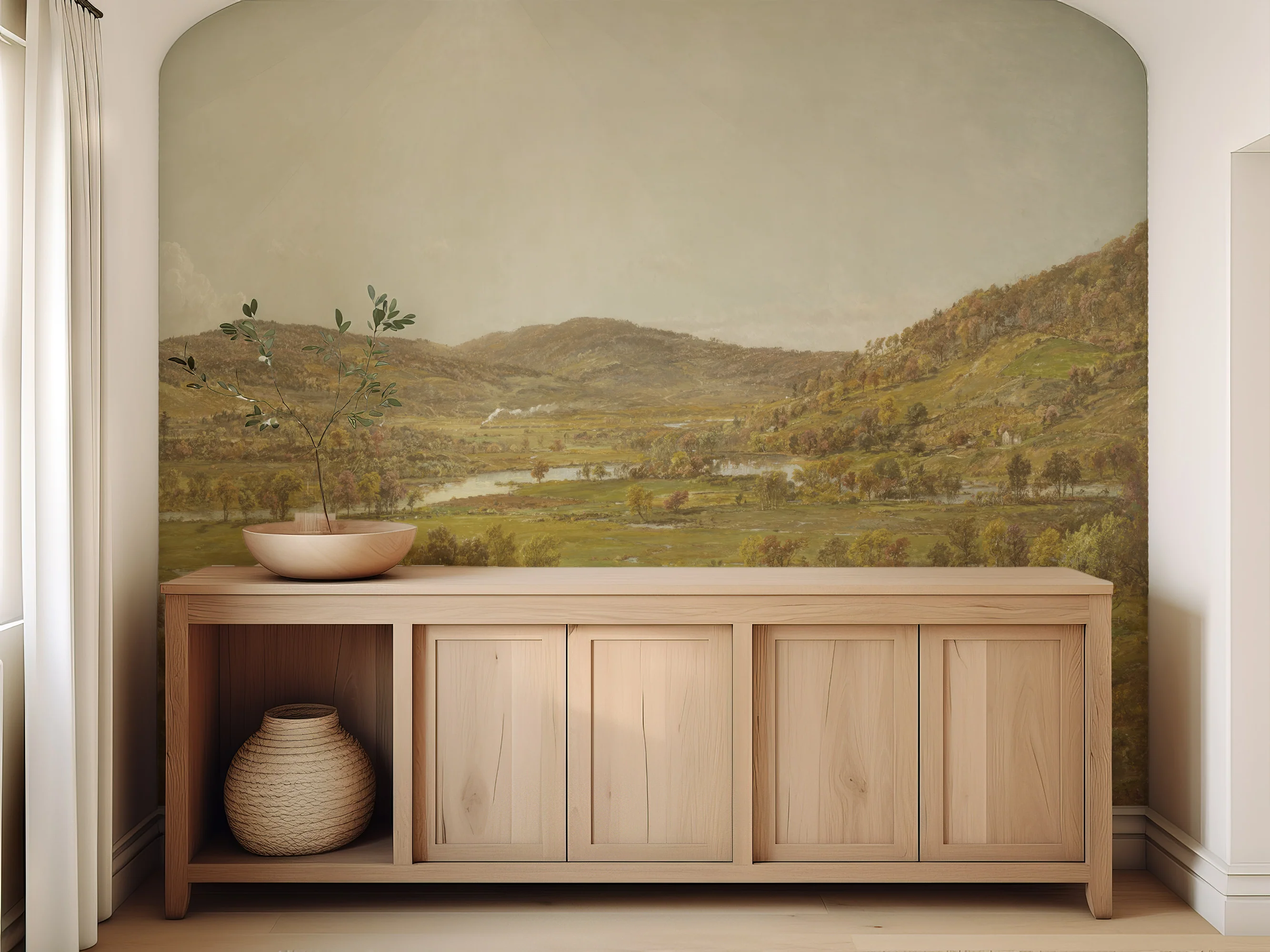 Blair - Highland Landscape Painting Wallpaper Mural - Image 5