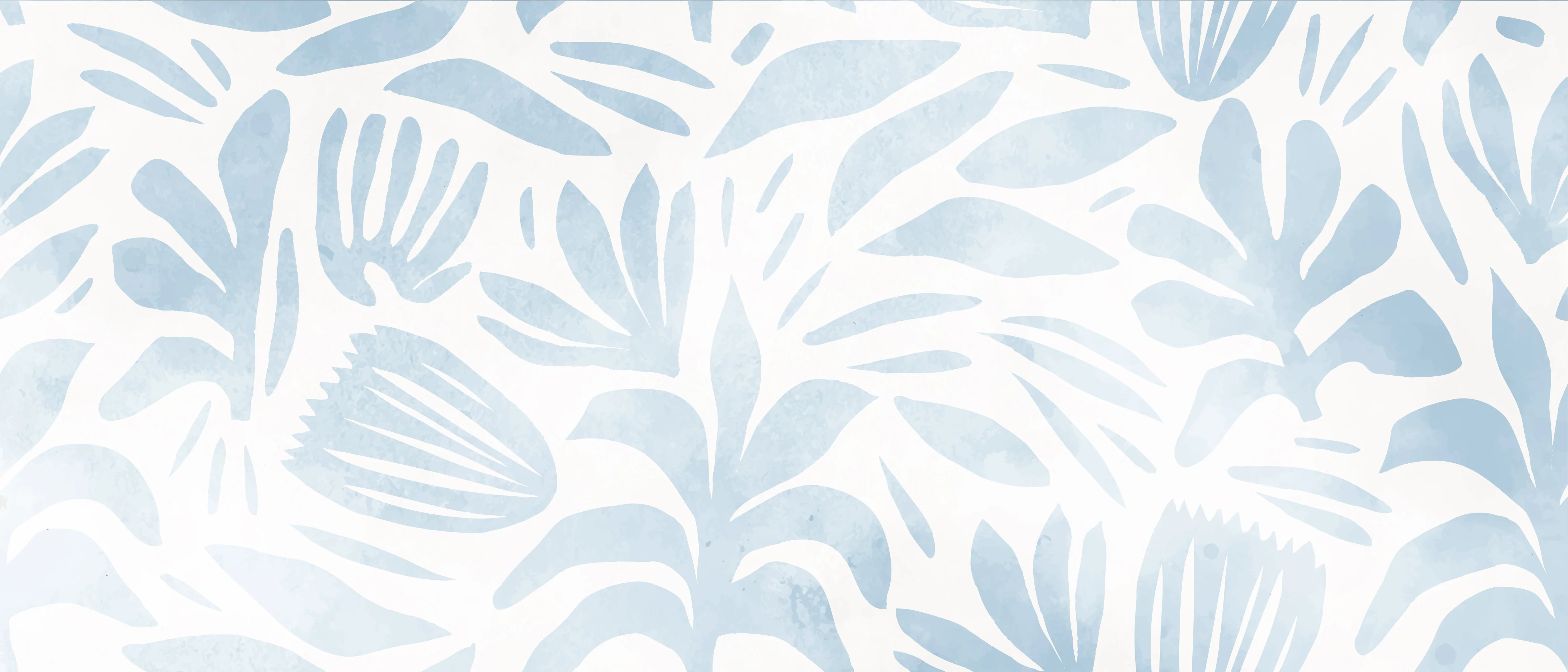 Blomma - Blue and White Watercolour Abstract Flower - Image 3