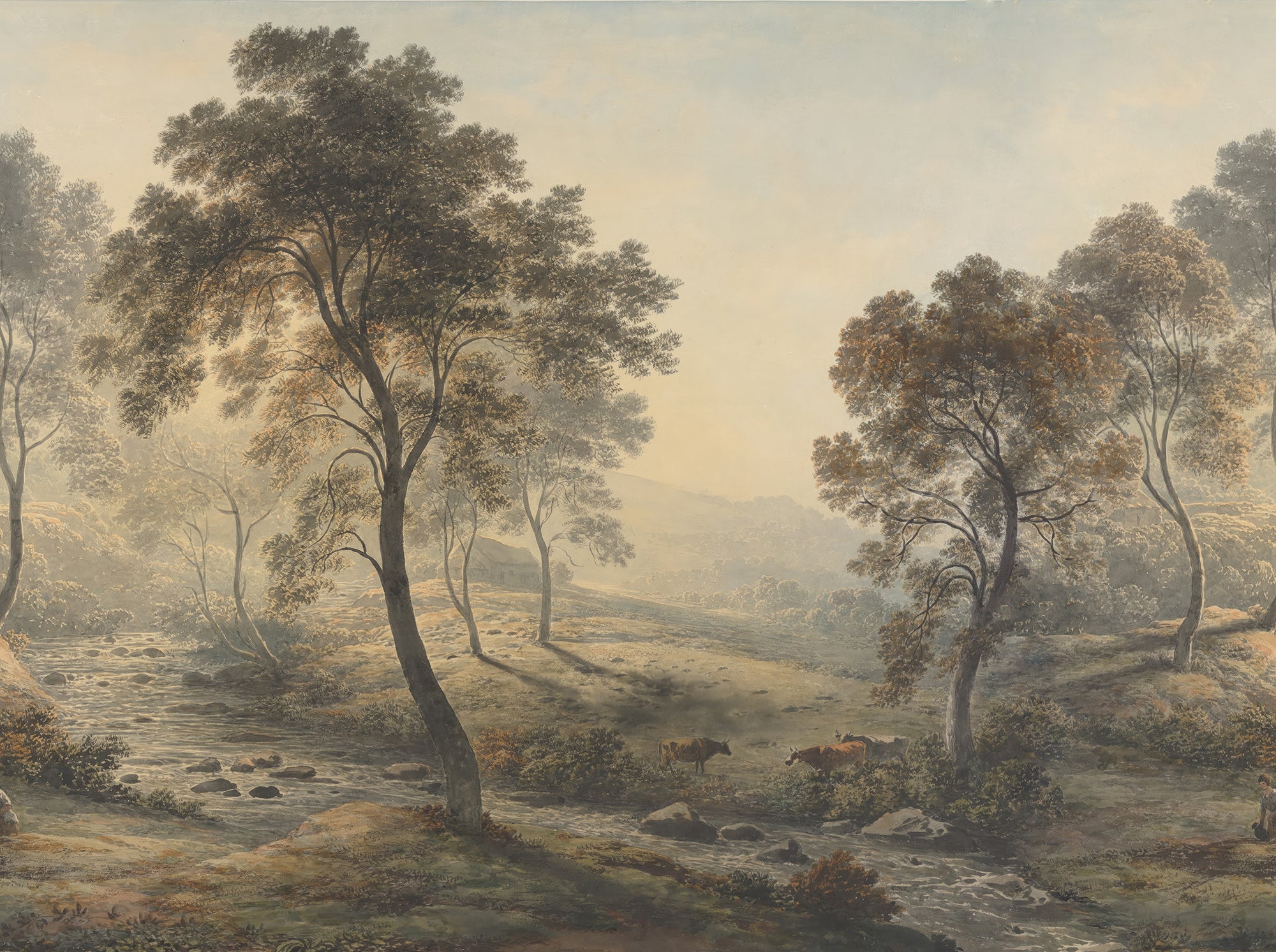 Hudson - Misty Morning Forest Landscape Wallpaper Mural - Image 4