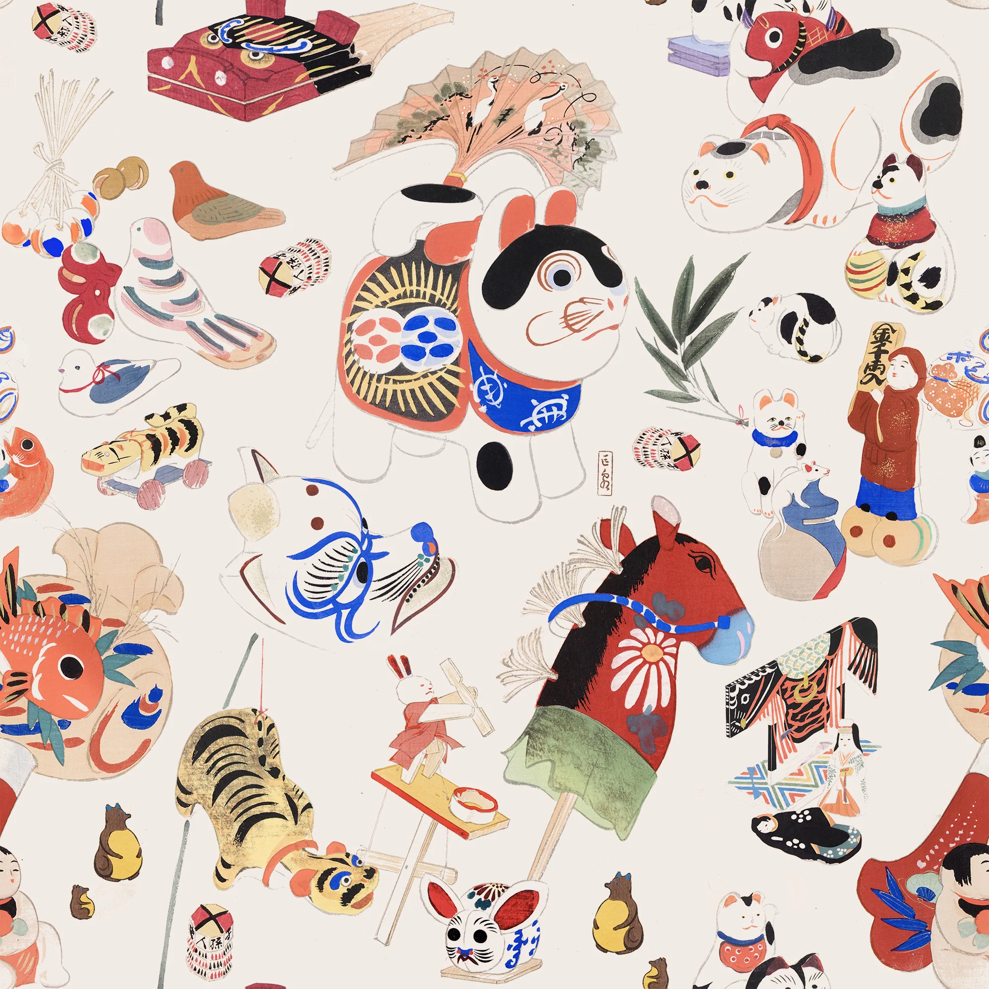 Chihiro - Japanese Playful Characters & Animals Wallpaper - Image 5