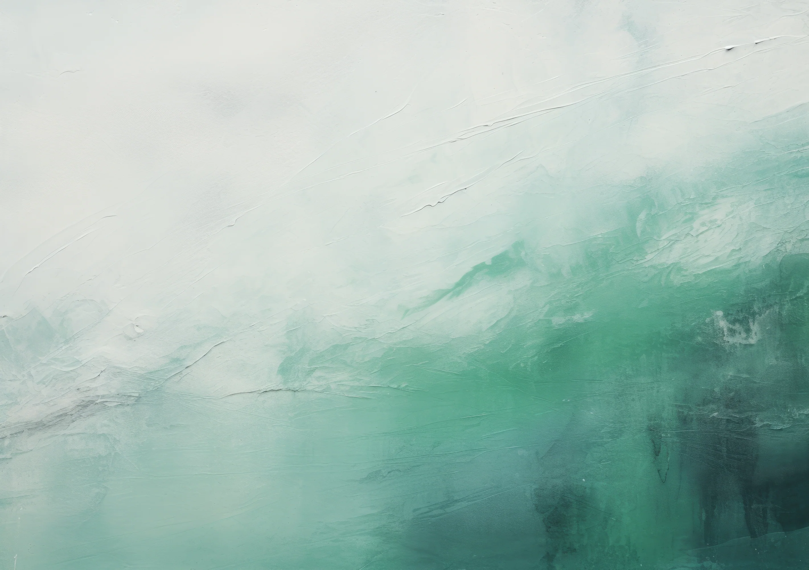 Mint Texture Abstract - Painted Green Waves Wallpaper Mural - Image 5
