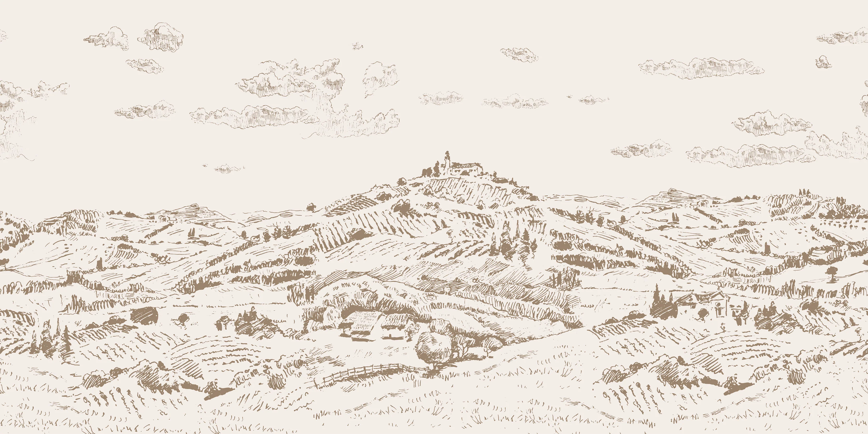 Nórië - Beige Countryside Landscape Wallpaper Mural - Image 5
