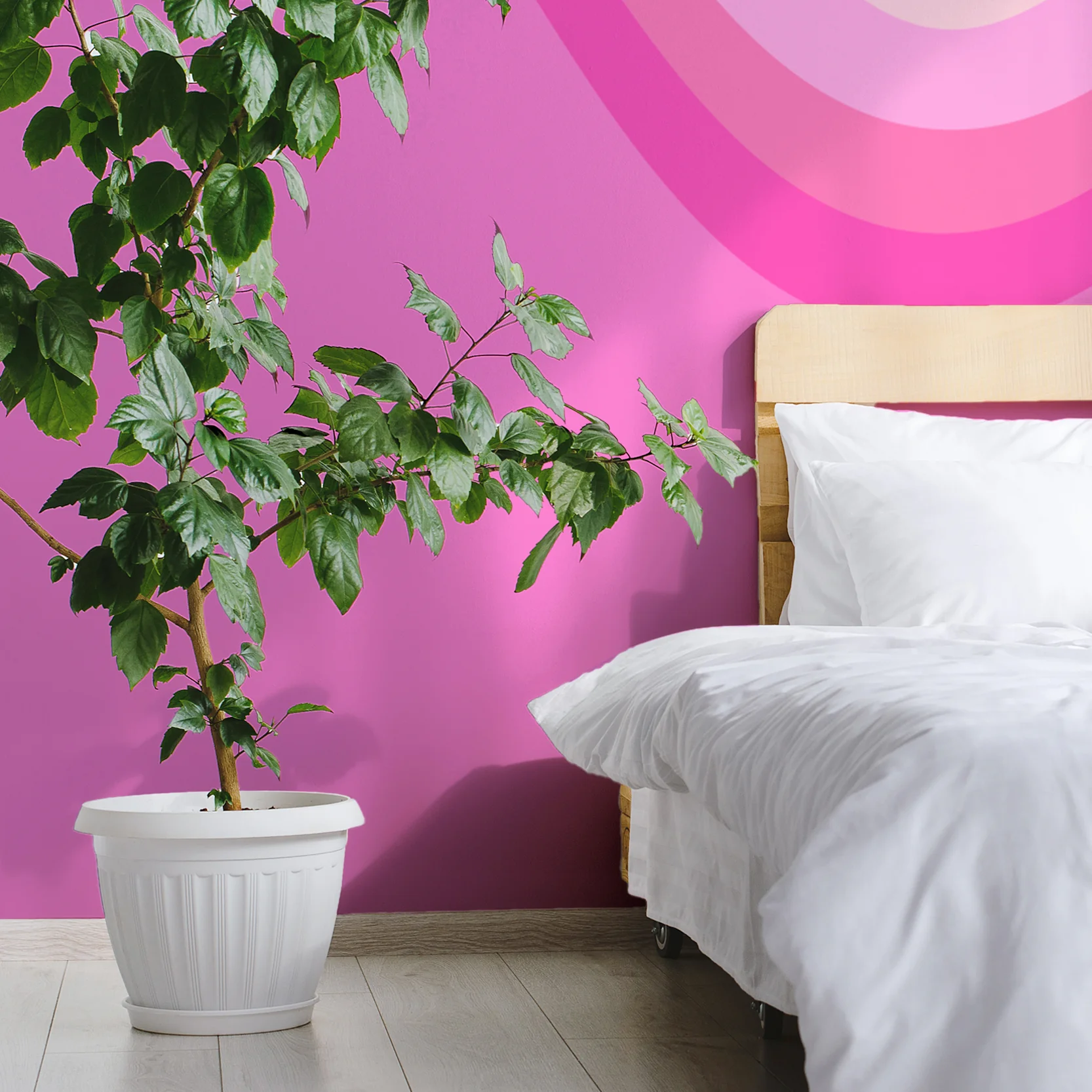 Wiggle Barbie - Pink Wave on Pink Wallpaper Mural - Image 3