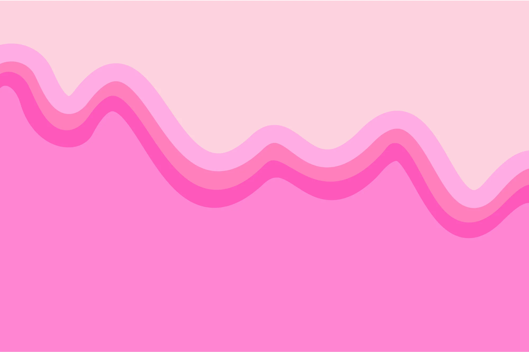 Wiggle Barbie - Pink Wave on Pink Wallpaper Mural - Image 5