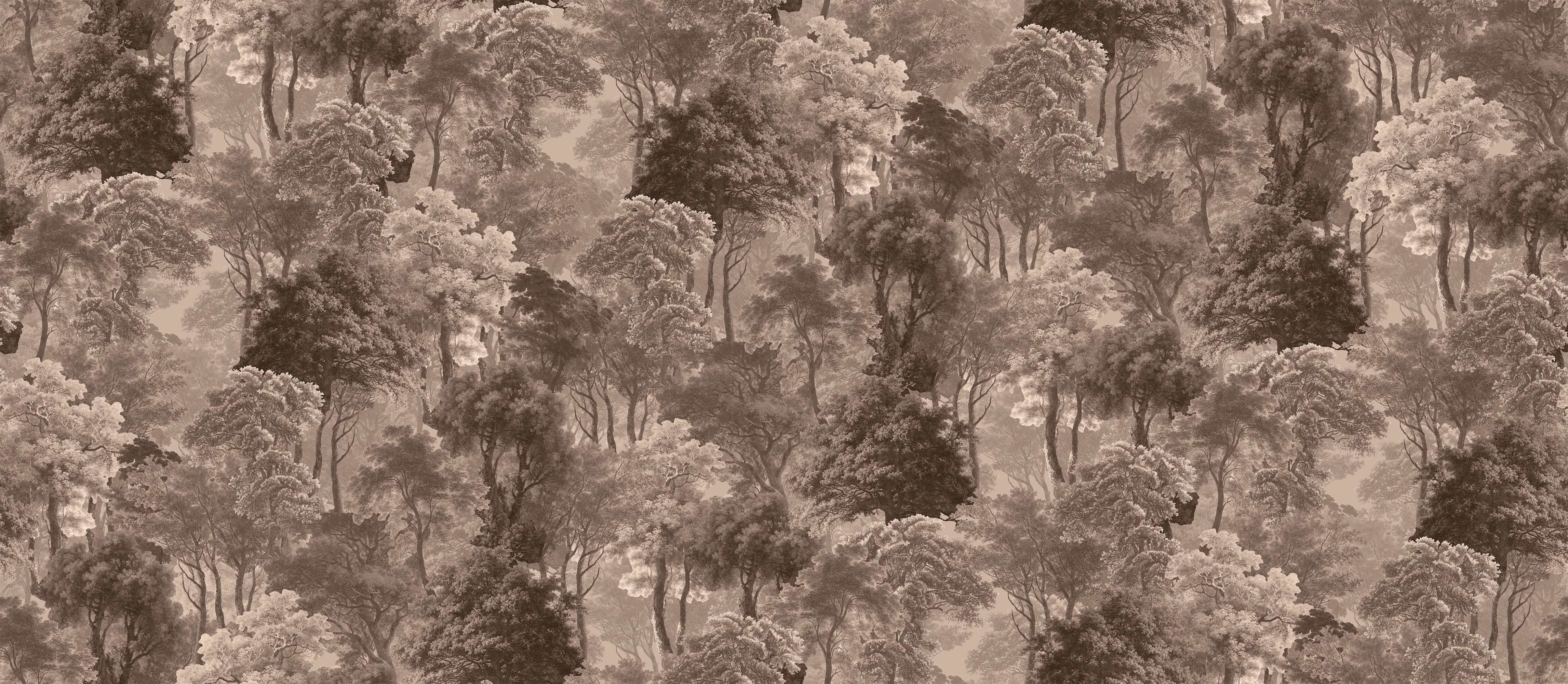 Silas - Brown Treescape Pattern Wallpaper Mural - Image 5