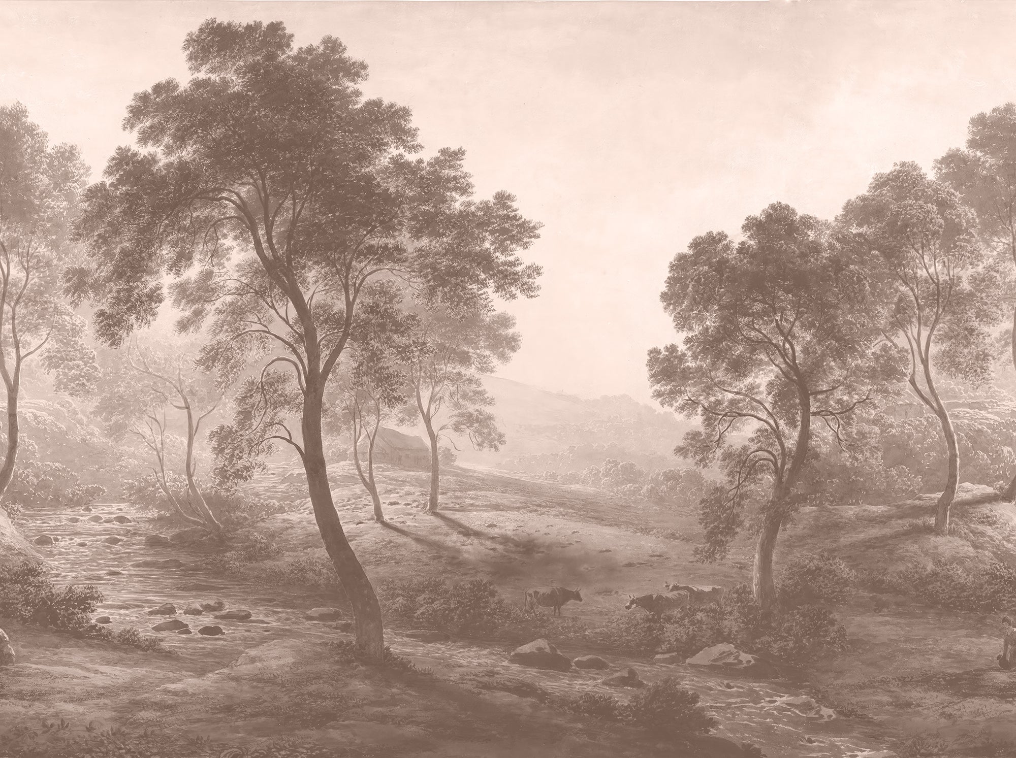 Umber Hudson - Autumn Brown Forest Landscape Wallpaper Mural - Image 4