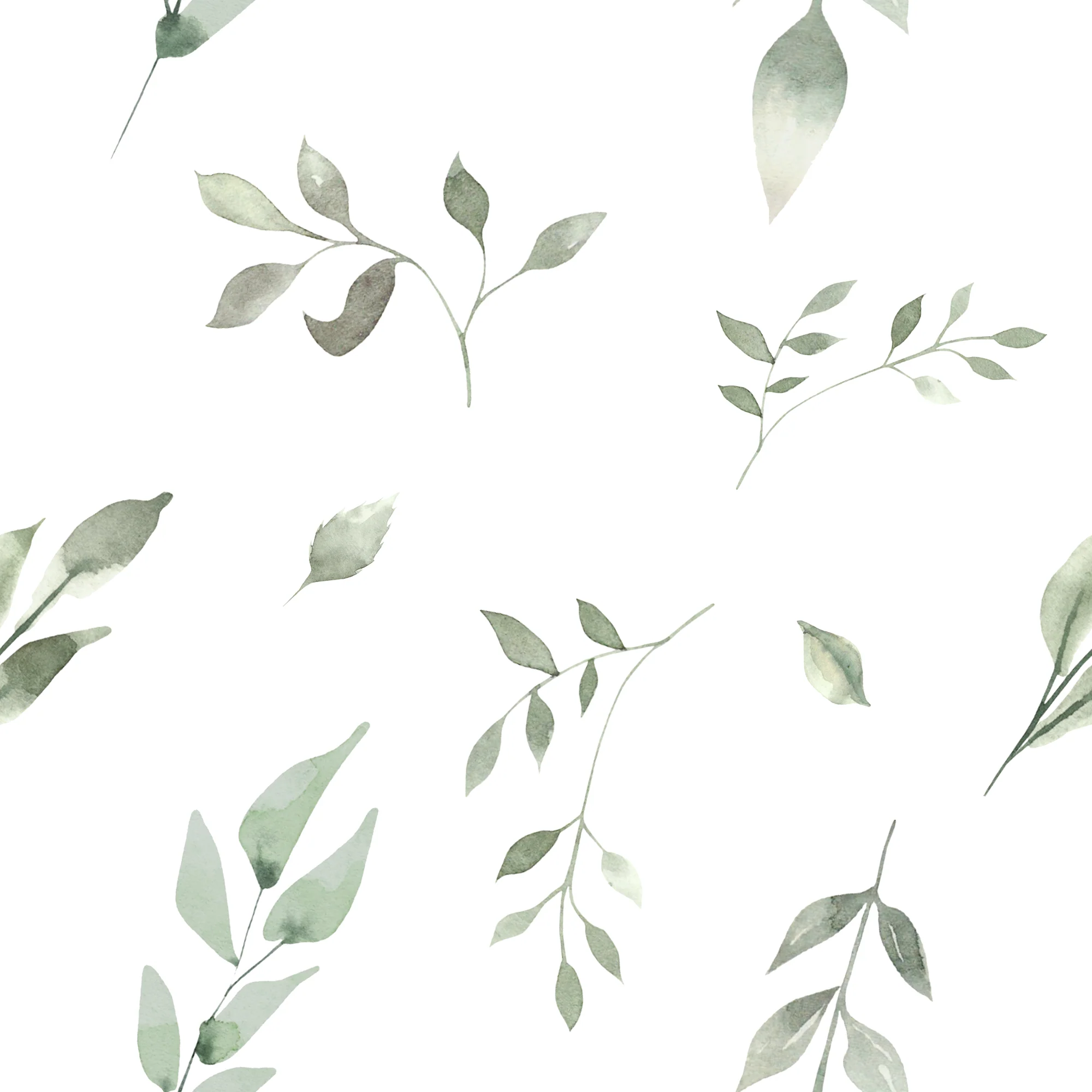 Refreshing Leafscape - Watercolour Green Leaf Botanical Wallpaper - Image 5